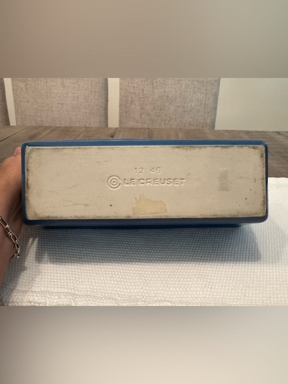Le Creuset Loaf Pan. Marseille Blue. Super condition. - Picture 3 of 4